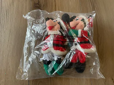 Disney #16401 Mickey / Minnie XMas Mini Bean Plush Set Santa Mickey & Minnie • $9.99