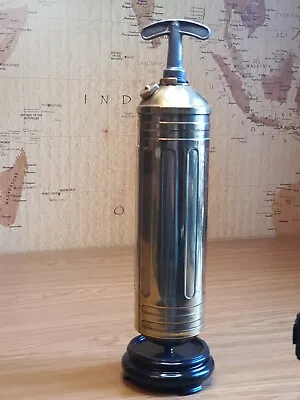 £39.99 • Buy Vintage PYRENE BRASS HAND PUMP FIRE EXTINGUISHER 1960s Display Piece EMPTY