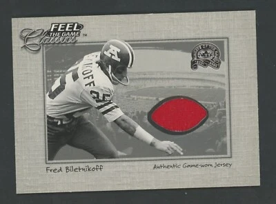$22.49 • Buy 🔥🤩 Fred Biletnikoff 2000 Fleer Feel The GAME Jersey Card Raiders HOF RED 📈🏈