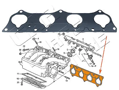 For Honda Civic 2.0 Type R Ep3 Inlet Side Engine Manifold Gasket 2001-2005 K20a2 • $20.95