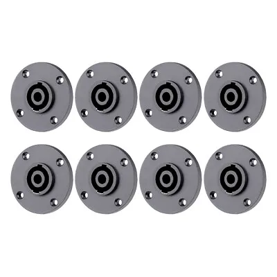 8pcs NL4MPR Speakon 4 Pole Round Chassis Mount Connector Replacement For Neutrik • $17.99