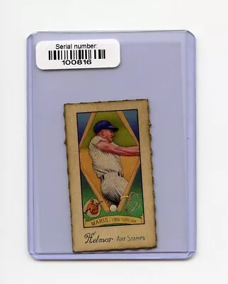 #16 MARIS Rare HELMAR Art Stamps Card • $8.99