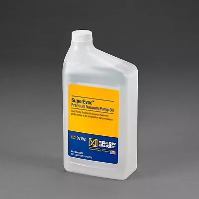 $10.71 • Buy Yellow Jacket 93192 Premium Vacuum Pump Oil - 1 Quart