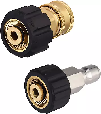 M MINGLE Pressure Washer Hose Adapter Set M22 To 3/8 Quick Connect For Power Wa • $21.98