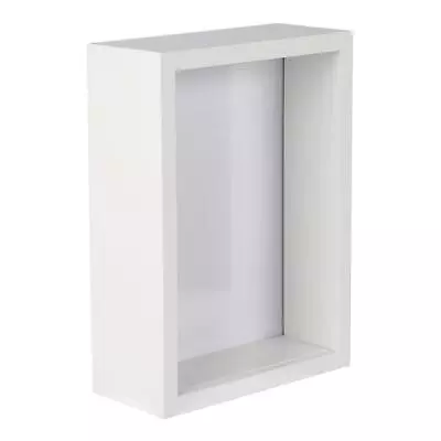 White 5  X 7  3D Deep Box Photo Frame Standing Hanging Craft Shadow Picture • £10