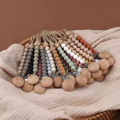 $5.42 • Buy Dummy Clips Pacifier Holder Clips Baby Teether Toys Straps Baby Pacifier Chain