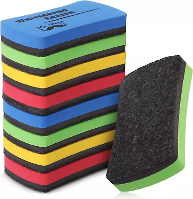 - Magnetic Dry Erase Erasers 8 Pack Assorted Colors Whiteboard Eraser Dry Er • $17.30