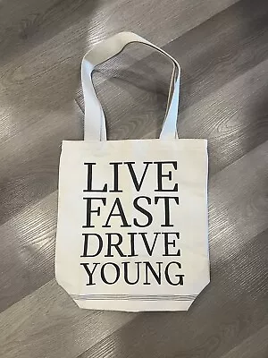 MINI COOPER Cars 60th Anniversary  Live Fast Drive Young  Rare Tote Bag Auto • $40