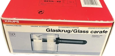 $18.50 • Buy KRUPS Glaskrug Glass Carafe Original Replacement Espresso Mini CafePresso New 
