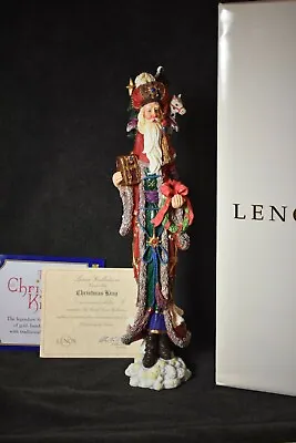 Lenox 1998 CHRISTMAS KING Pencil Santa Orig Box Cert Of Auth. ~ NICE! • $49.95