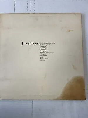 James Taylor Greatest Hits Vinyl Lp 1973 Warner Brothers Vg  • $14.99