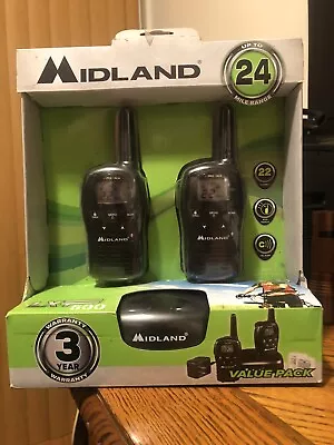 Midland LXT500VP3 Two Way Radio - Black • $35