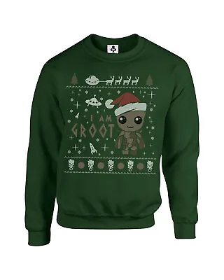 I Am Groot Christmas Jumper Guardians Of The Galaxy Xmas Sweatshirt • £19.95