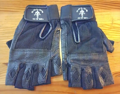 £19.87 • Buy 💥BRAND NEW💥 No Tags Golds Gym Woman's Leather Fingerless Gloves Size S 