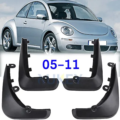 Splash Guards Full Set Front Rear For VW Volkswagen Beetle 2005 -2011 Mud Flaps • $27.89