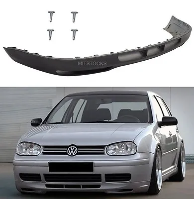 Fits 1999-2004 Golf Mk4 Gli Style Pu Black Add-on Front Bumper Lip Spoiler Chin • $148.99