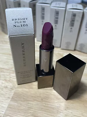 $16.99 • Buy BURBERRY Bright Plum No.101 Kisses Hydrating Lip Colour New In Box