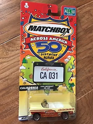 2002 Matchbox Across America California 1955 Chevrolet Bel Air Convertible • $8.95