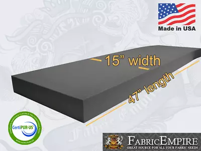 15x47 Firm Rubber Foam Sheet Premium Seats Cushion Upholstery USA MADE - NF33 • $16.50