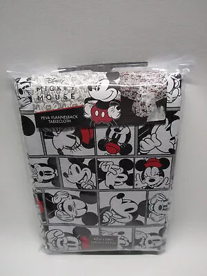 Disney Mickey Mouse Tablecloth  PEVA New FLANNELBACK Vinyl 60 X 84  • $13