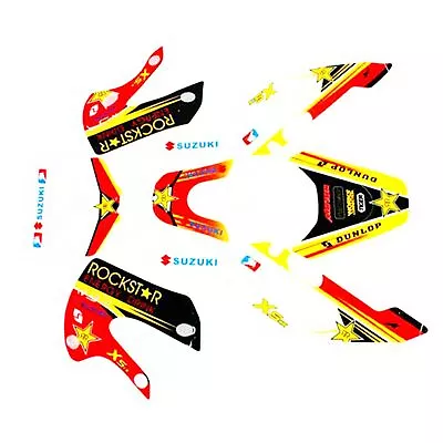 ROCKSTAR Decals Graphic Sticker Kit KLX110 Style Fairing PITPRO TRAIL Dirt Bike • $24.05