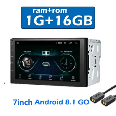 7  Touch Screen 2DIN Android GPS Navigation Car Stereo Radio Player Multimedia • $96.01