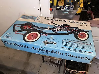 Vintage Renwal Visible Automobile Chassis 1963 Model Kit #813 BOX ONLY • $250