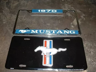 1970 Mustang License Plate Frame And Plate • $20