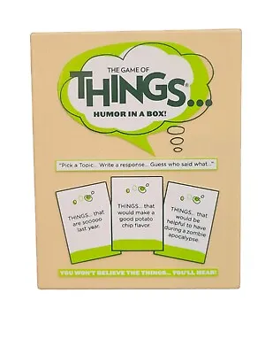 $8.98 • Buy The Game Of Things Humor In A Box Card Game Expansion Deck 1