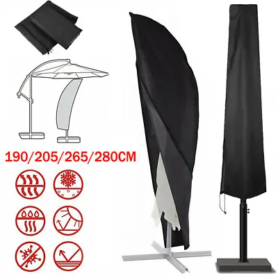 £6.85 • Buy Heavy Duty Parasol Banana Umbrella Cover Cantilever Outdoor Patio Shield S/M/L