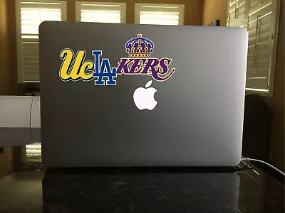 68-14/15 UCLA Dodgers Lakers Bruins Los Angeles KINGS Mash Up Logo Vinyl Decal  • $7.50