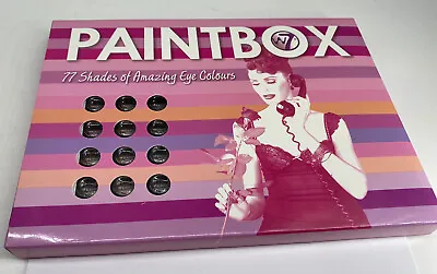 W7 Paintbox 77 Shades Of Amazing Eye Colours!!! Great Make-up Palette! • £10.99