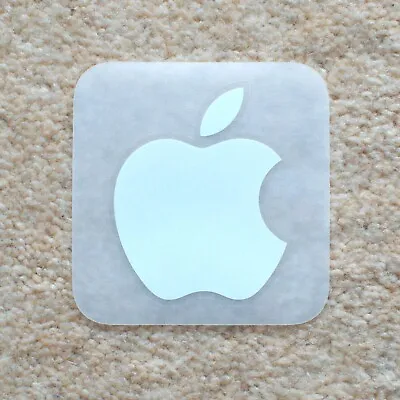 7x NEW White Authentic Apple Logo Stickers – IPad IPhone MacBook • £4