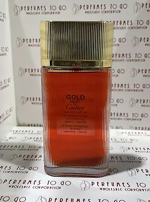Cartier Must Gold By Cartier 3.3 Oz Eau De Parfum Spray New • $89.99
