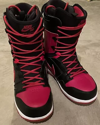 Nike SB Zoom Jordan Vapen Snowboard Boots “Bred” Black Red  447125-004 Size 9 • $350