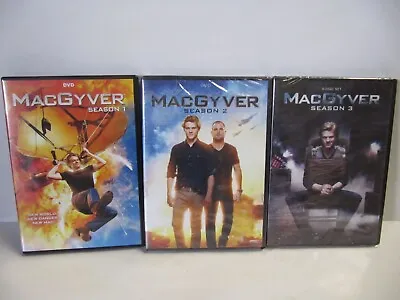 2016 MacGyver TV Series: Complete Seasons 1 (Good) 2 & 3 (New Sealed) (DVD) Lot • $18