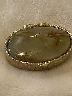 Vintage Agate Stone Pill Trinket Box • $30