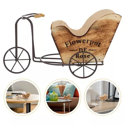 Parisian Style Flower Pot Cart - Metal Stand Holder • $13.29