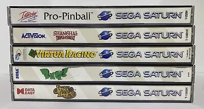 (5) Sega Saturn Game Lot - CIB - Dark Legend - Bug! - Virtua Racing - Read Below • $270