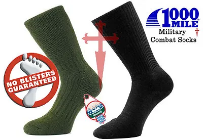 1000 Mile Worlds Best Military / Combat Socks All Sizes - Blister Free Guarantee • £9.50
