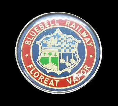 Bluebell Railway-Floreat Vapor Locomotive Train Coat Of Arms Pin Badge • £3