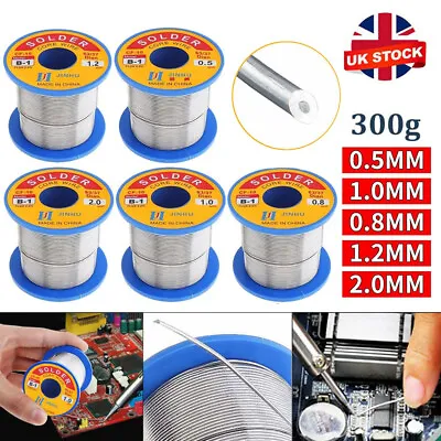 300g Tin Wire Soldering Solder Fluxed Core Electronics Lead Flux 63/37 0.5~2mm  • £9.99