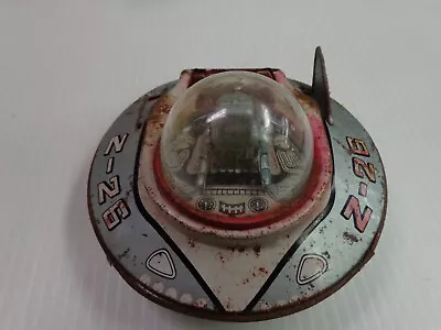 Vintage  Z-26  Tin Flying Saucer Spaceship Japanese Friction W/ Pilot By K.o Co. • $49.99