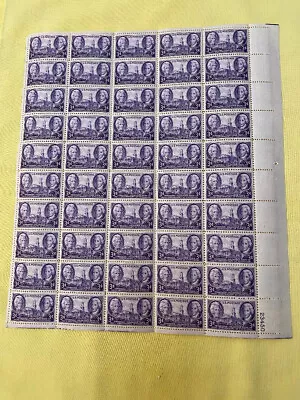 941 US Mint Sheet 3 Cent Tennessee Statehood 150th Jackson & Sevier Mint NH • $9