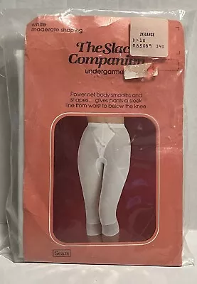 Vtg Womens Sears Slack Companion Undergarment Moderate Shaper USA White 2XL READ • $39.99