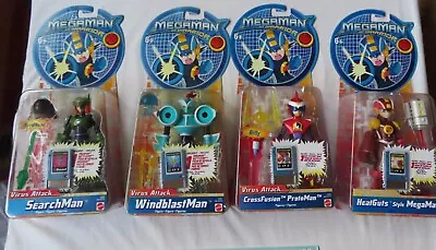 MegaMan Nt Warrior - 4 X Figures By Mattel In 2004 • £59.99