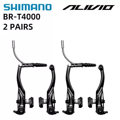 $20.99 • Buy Shimano Alivio BR-T4000 V-Brake Caliper Front Rear Set Options Mountain Bike
