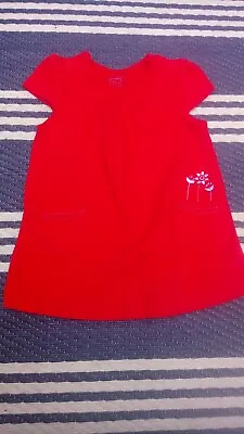 Baby Girls Tu Red Summer Dress Age 3-6 Months • £0.75