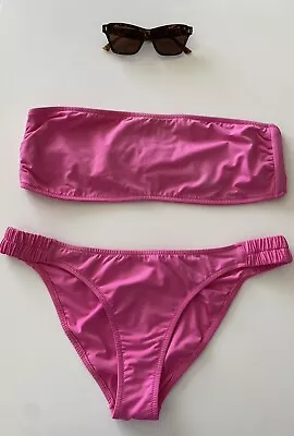 Melissa Odabash Pink Bandeau Bikini 16/16 • £48