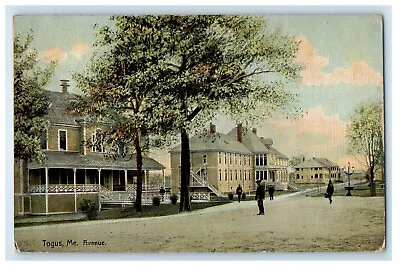 C1910's Togus Maine ME Avenue Road And Houses View Posted Antique Postcard • $14.98